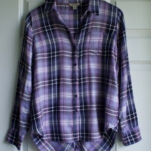 Lucky Brand Bungalow Plaid Button Back Shirt